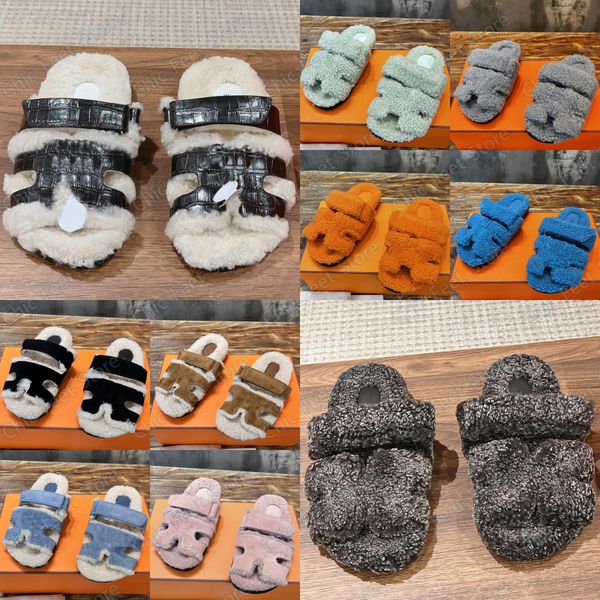 chypre sandal designer slipper comfort casual flat fluffy sandal fluffy shearling wool slippers slip-on shoes rubber sole and adjustable str, Black
chypre sandal designer slipper comfort casual flat fluffy sandal fluffy shearling wool slippers slip-on shoes rubber sole and adjustable str, Black