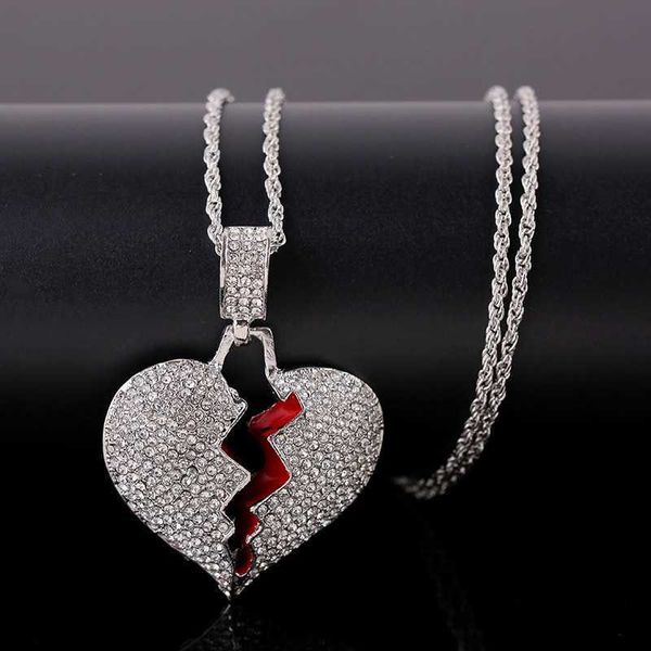 pendant necklaces lats hip-hop broken heart necklaces for cracking love women men big pendant necklace new design jewelry gift r230828, Silver
pendant necklaces lats hip-hop broken heart necklaces for cracking love women men big pendant necklace new design jewelry gift r230828, Silver