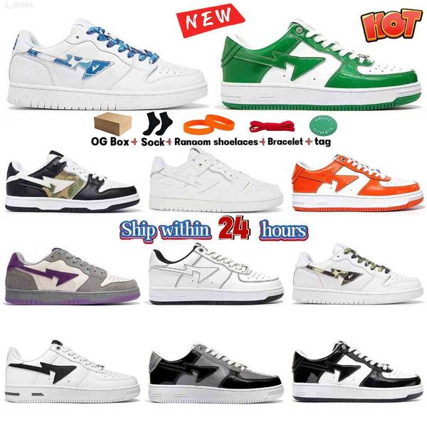 designer shoes for men women bapestass sta sk8 skate men women black white green red orange camouflage low sneakers with box size 36-48
designer shoes for men women bapestass sta sk8 skate men women black white green red orange camouflage low sneakers with box size 36-48