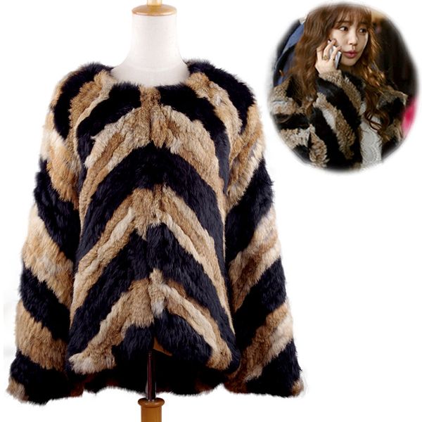 womens fur faux real rabbit fur jackets knitted outwear made by twocolor stripe coat coats wholesale and retail happihop 230828, Black
womens fur faux real rabbit fur jackets knitted outwear made by twocolor stripe coat coats wholesale and retail happihop 230828, Black