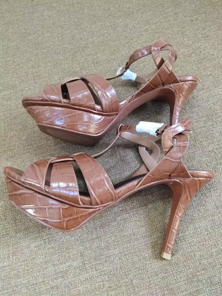 designer tribute platform sandals leather high heel covered heel and adjustable ankle strap wedding party summer beach, Black
designer tribute platform sandals leather high heel covered heel and adjustable ankle strap wedding party summer beach, Black