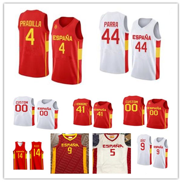 printed 2023 spain world cup basketball jersey 4 eric vila 9 alberto diaz 41 juancho hernangomez 16 usman garuba 21 alex abrines 5 rudy fern, Black;red
printed 2023 spain world cup basketball jersey 4 eric vila 9 alberto diaz 41 juancho hernangomez 16 usman garuba 21 alex abrines 5 rudy fern, Black;red