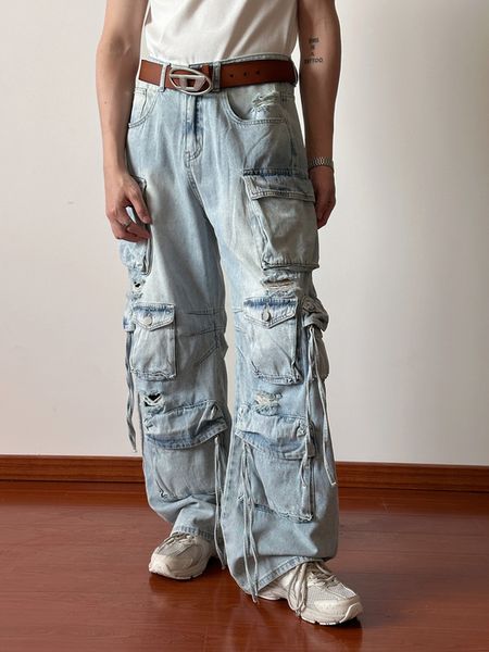 mens jeans frayed washed multipocket retro street trend loose oversized straight wideleg y2k ripped overalls 230828, Blue
mens jeans frayed washed multipocket retro street trend loose oversized straight wideleg y2k ripped overalls 230828, Blue