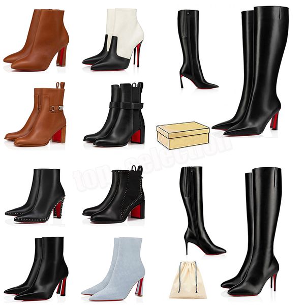 for women red bottoms boot fashion womens boots over the knee boot high heels lady pointed-toe pumps style ankle short booties luxury brand, Black
for women red bottoms boot fashion womens boots over the knee boot high heels lady pointed-toe pumps style ankle short booties luxury brand, Black