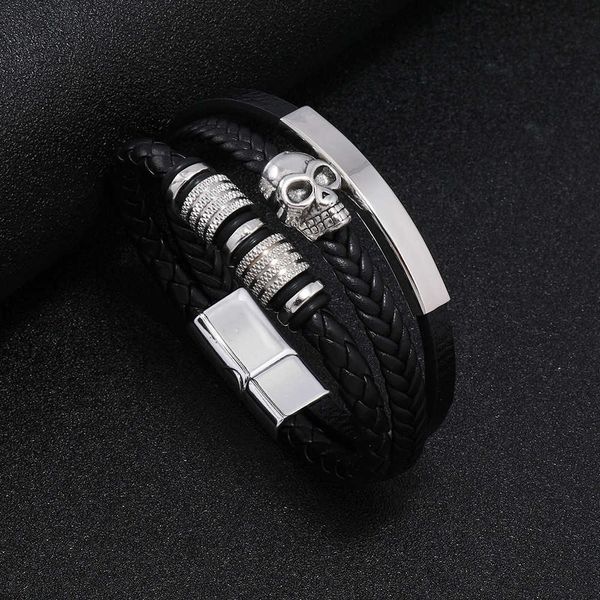 new creative business leather bracelet jewelry woven bracelet leather bracelet minimalist trend men's bracelet, Black
new creative business leather bracelet jewelry woven bracelet leather bracelet minimalist trend men's bracelet, Black