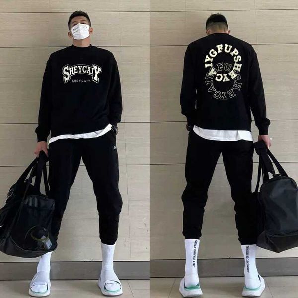 black round neck sweater for boys autumn/winter cotton heavy duty american retro street long sleeve t-shirt oversize top
black round neck sweater for boys autumn/winter cotton heavy duty american retro street long sleeve t-shirt oversize top