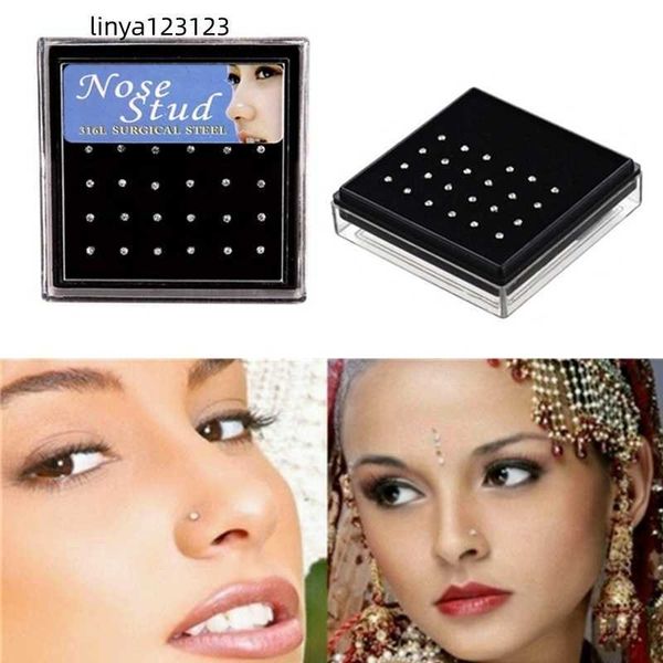 24pcs/set crystal nose ring studs stainless surgical steel nose piercing colorful rhinestone fashion body women girl jewelry, Silver
24pcs/set crystal nose ring studs stainless surgical steel nose piercing colorful rhinestone fashion body women girl jewelry, Silver