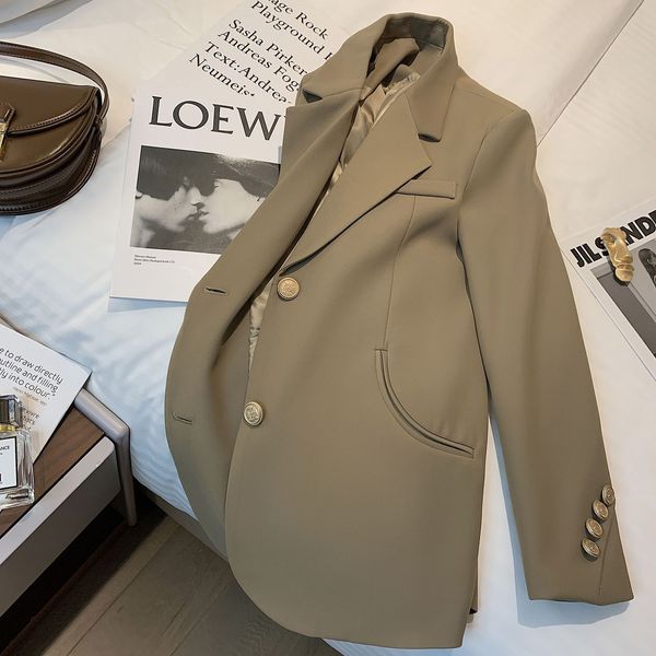 womens suits blazers blazer elegant professional fashion jacket korean autumn loose casual vintage solid color singlebreasted 230828, White;black
womens suits blazers blazer elegant professional fashion jacket korean autumn loose casual vintage solid color singlebreasted 230828, White;black