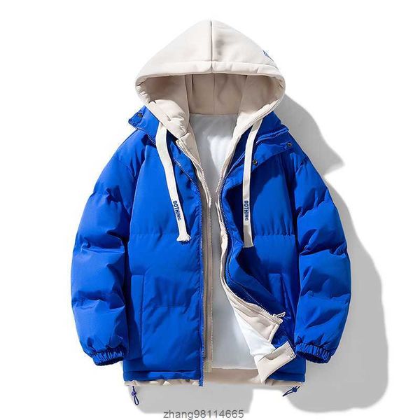 winter new hooded cotton coat men's short fake two piece coat loose and thickened cotton coat warm bread coat cotton coat, Black;brown
winter new hooded cotton coat men's short fake two piece coat loose and thickened cotton coat warm bread coat cotton coat, Black;brown