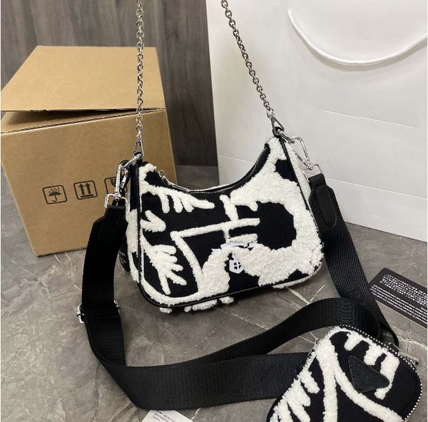 lamb fur bag designer crossbody bag combination bag women's underarm handbag zipper mini coin wallet three piece set luxury crossbody b
lamb fur bag designer crossbody bag combination bag women's underarm handbag zipper mini coin wallet three piece set luxury crossbody b