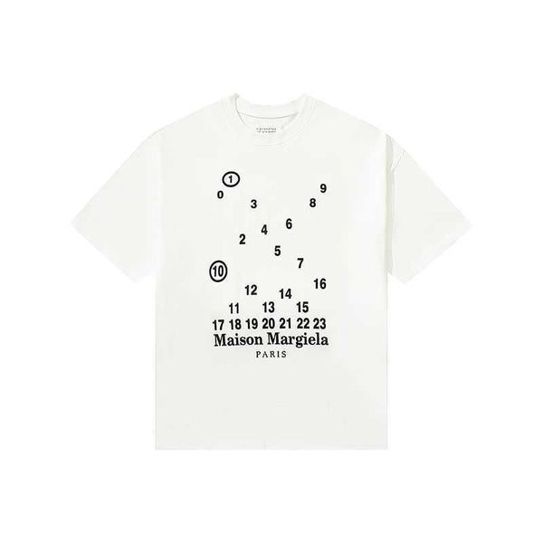 version shirt margielas mm6 high designer style t garbled digital print embroidered loose fitting short sleeved men's and women's, White;black
version shirt margielas mm6 high designer style t garbled digital print embroidered loose fitting short sleeved men's and women's, White;black