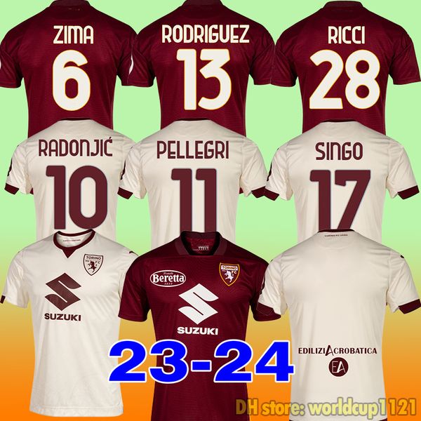 23 24 torino soccer jerseys 2023 2024 pellegri singo ricci rodriguez football shirts karamoh schuurs radonjic t. sanabria torino home away, Black;yellow
23 24 torino soccer jerseys 2023 2024 pellegri singo ricci rodriguez football shirts karamoh schuurs radonjic t. sanabria torino home away, Black;yellow