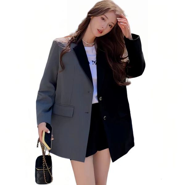 womens suits blazers autumn suit jackets for female coat winter basic korean blazer set loose spliced ladies elegant 230828, White;black
womens suits blazers autumn suit jackets for female coat winter basic korean blazer set loose spliced ladies elegant 230828, White;black