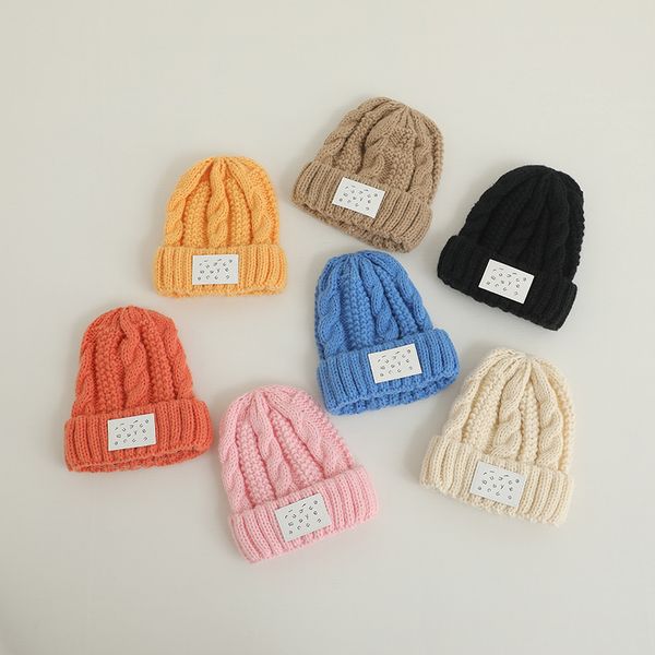 m631 new autumn winter baby kids knitted hat twist candy color cap children skull beanies boys girls warm hats, Yellow
m631 new autumn winter baby kids knitted hat twist candy color cap children skull beanies boys girls warm hats, Yellow