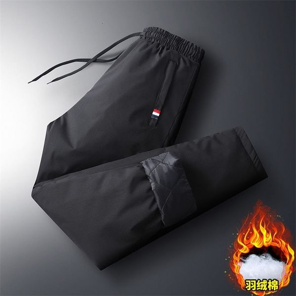 men s pants autumn winter outdoor pockets elastic waist drawing cotton padded trousers cold resistance ankle length pencil keep warm 230826, Black
men s pants autumn winter outdoor pockets elastic waist drawing cotton padded trousers cold resistance ankle length pencil keep warm 230826, Black