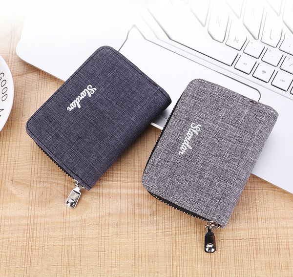 dhl100pcs card holders men canvas letter printing thin zipper short business wallet mix color, Brown;gray
dhl100pcs card holders men canvas letter printing thin zipper short business wallet mix color, Brown;gray