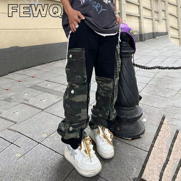 mens jeans fewq multi pockets patchwork high street cargo pants y2k niche design denim trousers safari style chic 24b3325 230828, Blue
mens jeans fewq multi pockets patchwork high street cargo pants y2k niche design denim trousers safari style chic 24b3325 230828, Blue