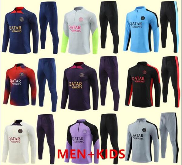 23/24 psgs mbappe soccer jersey tracksuit 23 24 classic style marquinhos verratti kimpembe icardi di maria draxler kids football paris train, Black
23/24 psgs mbappe soccer jersey tracksuit 23 24 classic style marquinhos verratti kimpembe icardi di maria draxler kids football paris train, Black