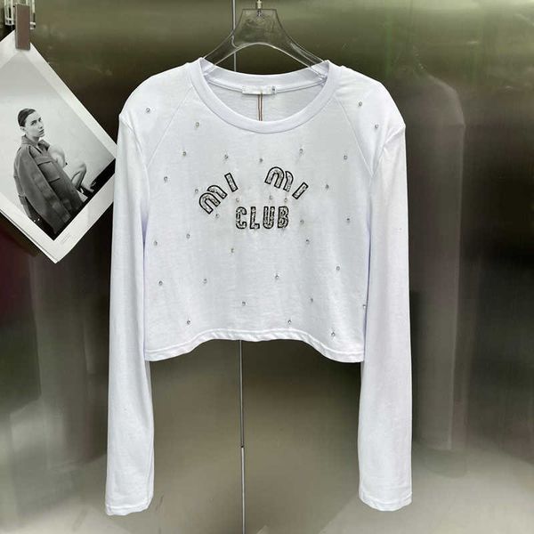 miu womens sweatshirt embroidery sweater nail drill long sleeved t shirt designer round neck hoodie short pullover coat autumn fashion botto, Black
miu womens sweatshirt embroidery sweater nail drill long sleeved t shirt designer round neck hoodie short pullover coat autumn fashion botto, Black