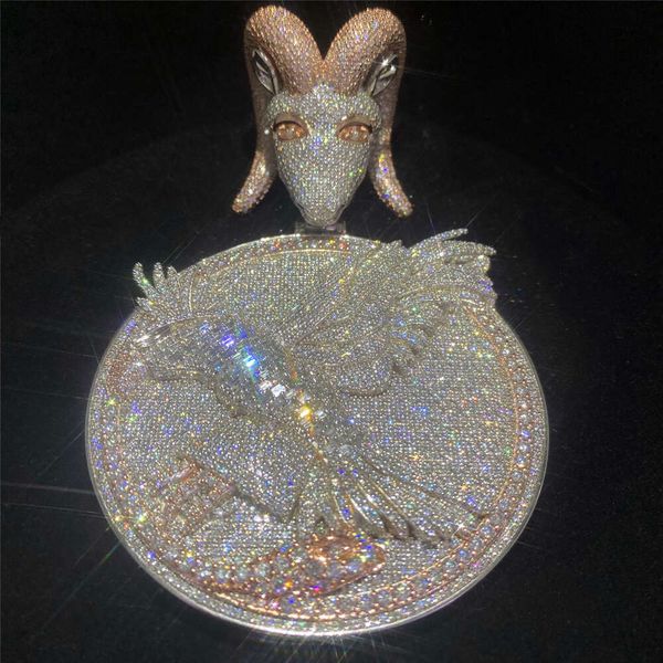 pass tester iced out vvs moissanite fine jewelry disc pendant sier hiphop jewelry diamond pendant hip hop jewelry, Silver
pass tester iced out vvs moissanite fine jewelry disc pendant sier hiphop jewelry diamond pendant hip hop jewelry, Silver