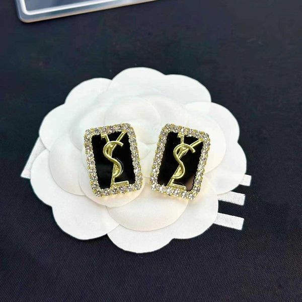 designer earrings sl luxury fashionable and high-end with light luxury temperament and diamond embellishments earstuds stylish romantic acce, Golden
designer earrings sl luxury fashionable and high-end with light luxury temperament and diamond embellishments earstuds stylish romantic acce, Golden