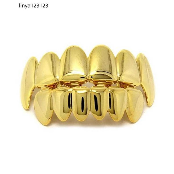 hip hop personality fangs teeth gold silver rose gold teeth grillz gold false teeth sets vampire grills for women men dental grills jewelry, Black
hip hop personality fangs teeth gold silver rose gold teeth grillz gold false teeth sets vampire grills for women men dental grills jewelry, Black