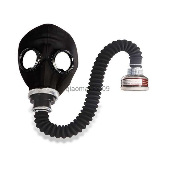 Image of Protective Clothing New 64 Type Multipurpose Black Gas Full Mask Respirator Painting Spray Pesticide Natural Rubber Mask Chemical Prevention Mask HKD230825