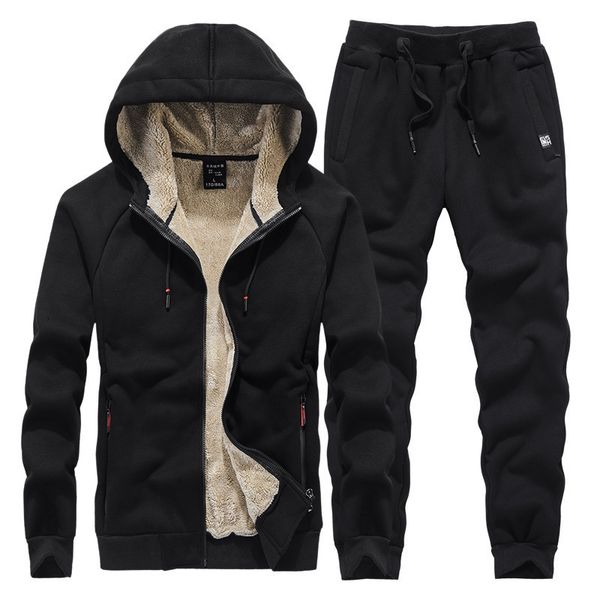 men's tracksuits fur mens tracksuits winter men's set warm hoodies tracksuit casual fleece cashmere sweatshirts pants 2 pieces set, Gray
men's tracksuits fur mens tracksuits winter men's set warm hoodies tracksuit casual fleece cashmere sweatshirts pants 2 pieces set, Gray