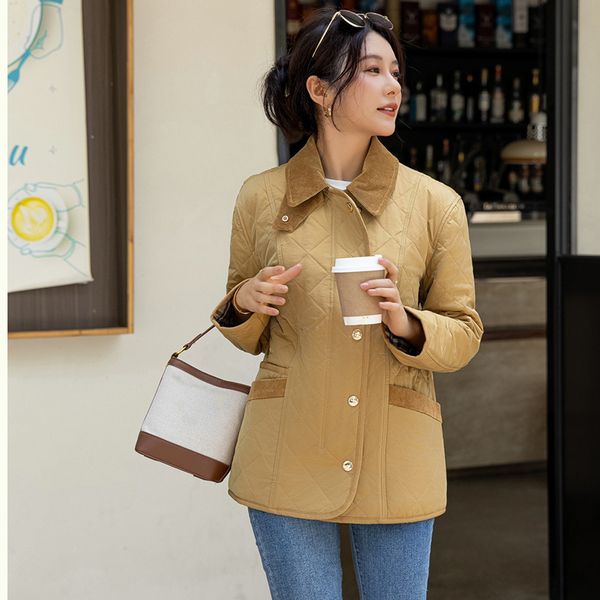 autumnwinter womens designer jacket burb clip cotton jacket army green lapel warm down padded jacket british style casual fashion womens clo, Black;brown
autumnwinter womens designer jacket burb clip cotton jacket army green lapel warm down padded jacket british style casual fashion womens clo, Black;brown