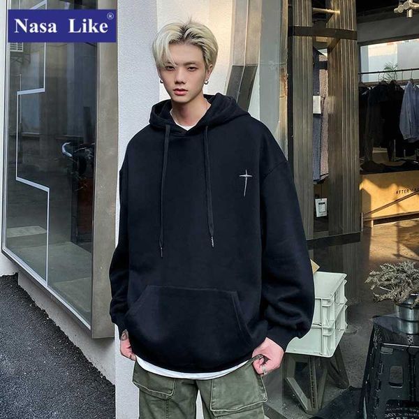 nasa autumn sweater new fashion brand letter embroidery hooded loose relaxed versatile sweater men's trend, Black
nasa autumn sweater new fashion brand letter embroidery hooded loose relaxed versatile sweater men's trend, Black