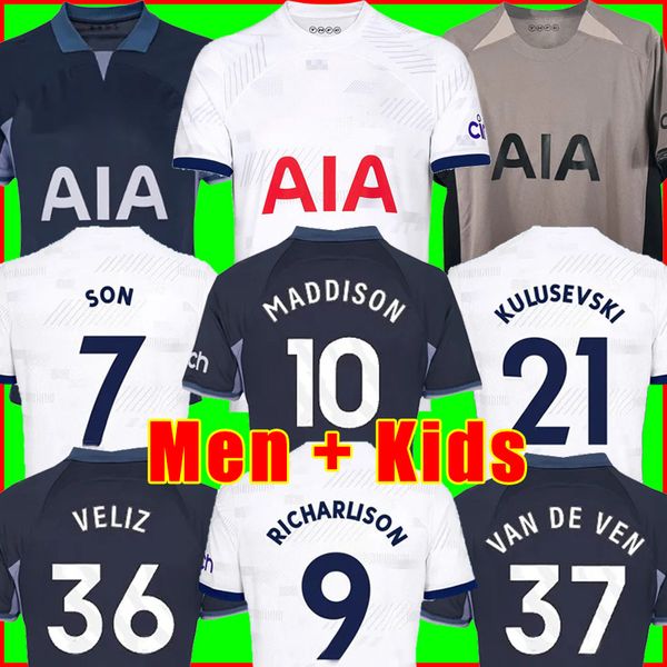 maddison son 23 24 soccer jerseys kulusevski richarlison kulusevski 2023 2024 romero veliz van de ven bissouma tottenham football shirt spur, Black;yellow
maddison son 23 24 soccer jerseys kulusevski richarlison kulusevski 2023 2024 romero veliz van de ven bissouma tottenham football shirt spur, Black;yellow