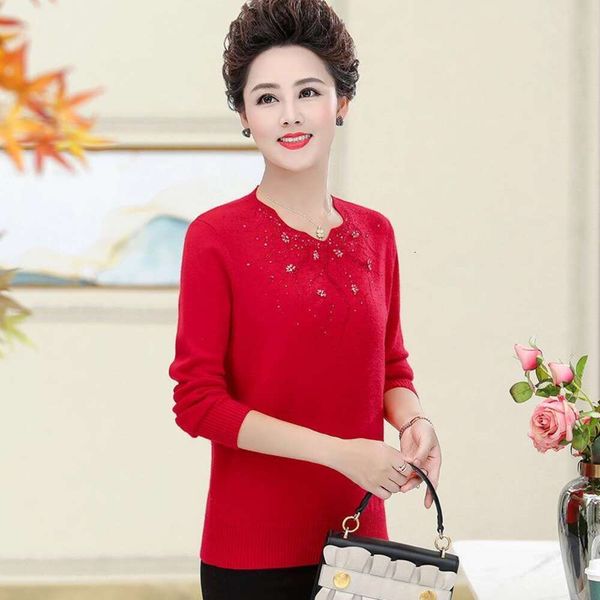 mothers autumn and winter clothes sweaters add fur thickened sweater one piece warm inner old middle aged, White;black
mothers autumn and winter clothes sweaters add fur thickened sweater one piece warm inner old middle aged, White;black