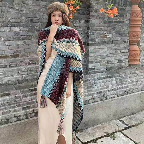 yunnan ethnic style wrap shawl xinjiang tibet travel wear qinghai lijiang outside the cloak coat scarf woman, Blue;gray
yunnan ethnic style wrap shawl xinjiang tibet travel wear qinghai lijiang outside the cloak coat scarf woman, Blue;gray
