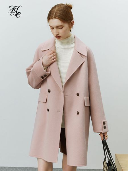 women's wool blends fsle cute style age-reducing mid-length double-sided pure wool coat women elegant single-breasted woolen coat women, Black
women's wool blends fsle cute style age-reducing mid-length double-sided pure wool coat women elegant single-breasted woolen coat women, Black