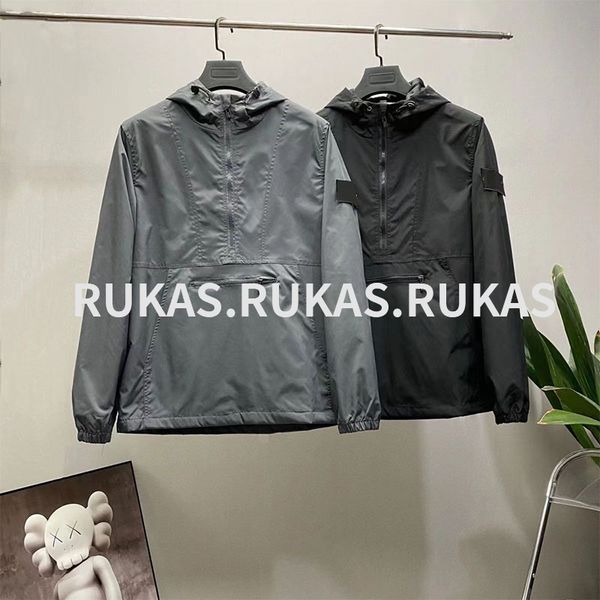 trend solid color hard shell jacket half zip hooded slim-fit standing collar jacket casual fashion coat simple trend design long sleeve ston, Black;brown
trend solid color hard shell jacket half zip hooded slim-fit standing collar jacket casual fashion coat simple trend design long sleeve ston, Black;brown