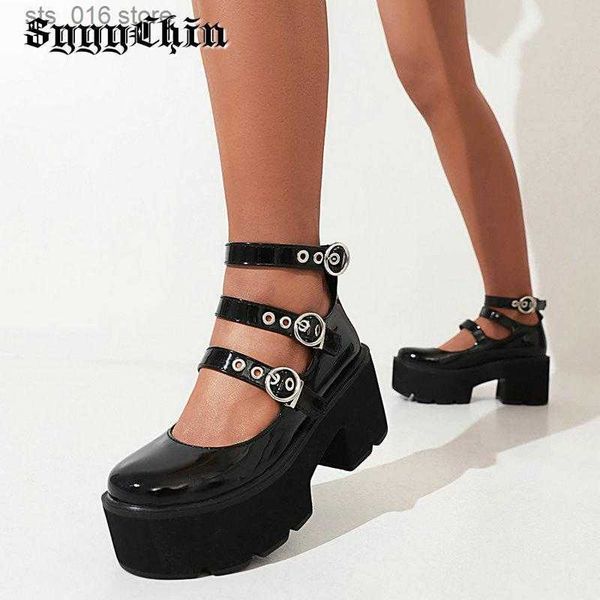 dress shoes advanced custom women pumps mary jane new lolita ladies chunky heel platform sandals female ankle buckle round toe punk shoes t2, Black
dress shoes advanced custom women pumps mary jane new lolita ladies chunky heel platform sandals female ankle buckle round toe punk shoes t2, Black