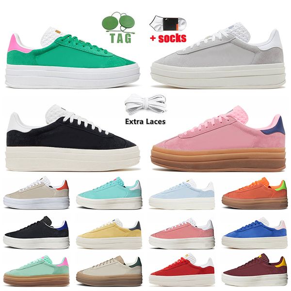 2024 og womens gazelle bold sneakers designer platform casual shoes gazelles pulse mint screaming pink glow gum black white suede leather su
2024 og womens gazelle bold sneakers designer platform casual shoes gazelles pulse mint screaming pink glow gum black white suede leather su