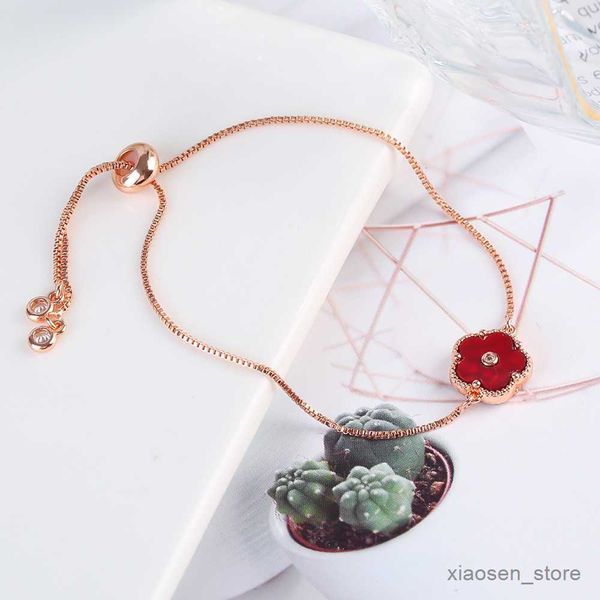 bracelets petal plant five flower pendant bracelet adjustable stainless steel chain women's sweet luxury new design r230828, Golden;silver
bracelets petal plant five flower pendant bracelet adjustable stainless steel chain women's sweet luxury new design r230828, Golden;silver