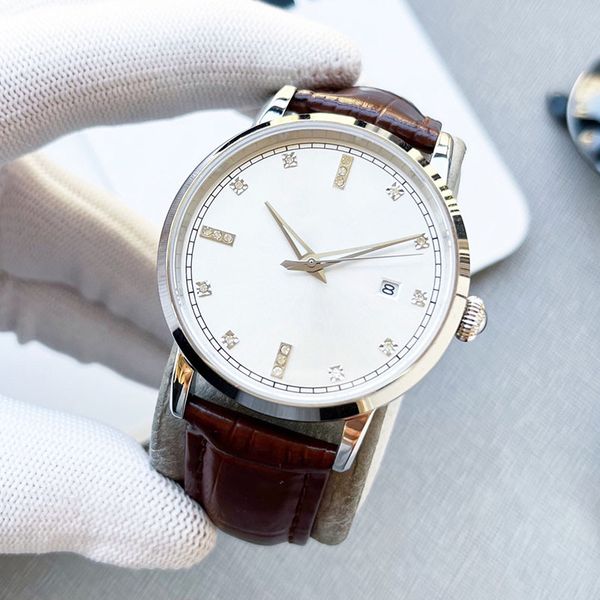 couple watch automatic movement 40/35mm mechanical watches waterproof fashion business wristwatch montre de luxes leather strap, Slivery;brown
couple watch automatic movement 40/35mm mechanical watches waterproof fashion business wristwatch montre de luxes leather strap, Slivery;brown