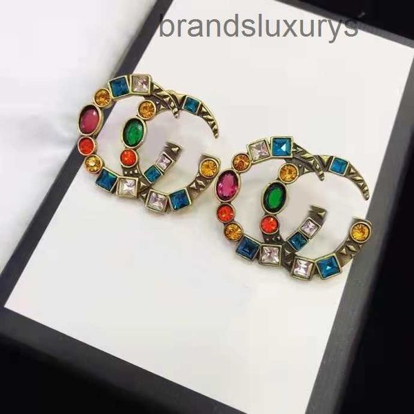 luxury women earrings designer stud extravagant full colorful diamond g letter earrings engagement earring for lady gifts wholesale jewelry, Golden;silver 
luxury women earrings designer stud extravagant full colorful diamond g letter earrings engagement earring for lady gifts wholesale jewelry, Golden;silver