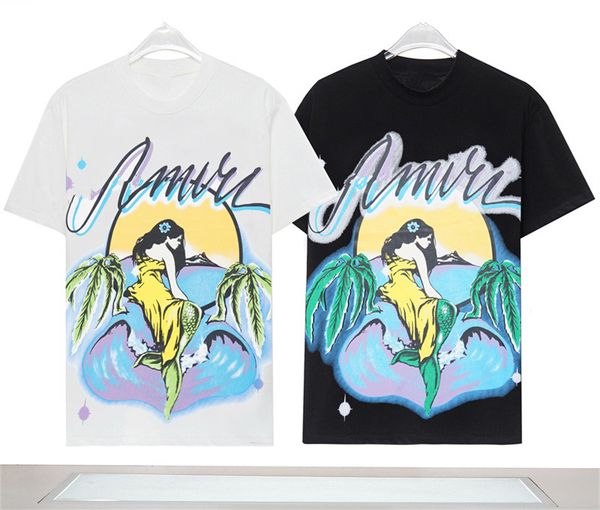 23ss men's t shirt high street tee spring summer fashion oversized skateboard men women amr tshirt, White;black
23ss men's t shirt high street tee spring summer fashion oversized skateboard men women amr tshirt, White;black