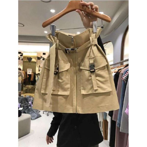 summer style skirt pure color zipper pocket personality fashion all matching slim looking half length for women, Black
summer style skirt pure color zipper pocket personality fashion all matching slim looking half length for women, Black