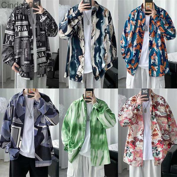 mens t-shirt long sleeve blouses shirt trendy handsome loose fitting casual versatile lazy floral shirts autumn outfits for man 3xl, White;black
mens t-shirt long sleeve blouses shirt trendy handsome loose fitting casual versatile lazy floral shirts autumn outfits for man 3xl, White;black