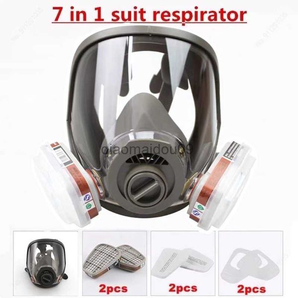 Image of Protective Clothing 3 interface 6800 mask combination 6001/SJL filter With 5N11 filter cotton / 501 filter box Respirator gas mask HKD230825