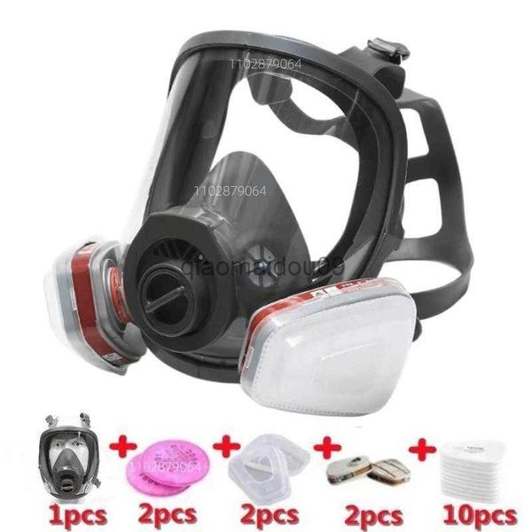 Image of Protective Clothing 6800 Gas Mask Acid/Organic/Ammonia Full Face Mask Respirator Paint Chemical Pesticide Laboratory Anti-dust Multifunction Filters HKD230825