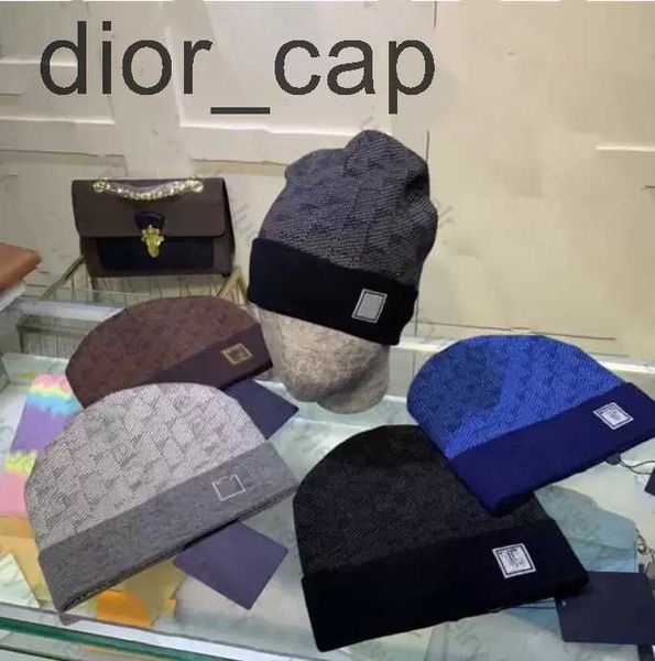 2022 classic designer winter beanie men and women fashion design knitted caps autumn wool hat letter jacquard warm skull caps, Blue;gray
