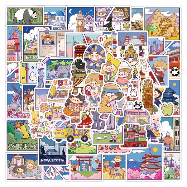 50pcs cartoon travel stickers waterproof vinyl stickers non-random for car bike luggage lapskateboard scrapbook water bottle decal
50pcs cartoon travel stickers waterproof vinyl stickers non-random for car bike luggage lapskateboard scrapbook water bottle decal