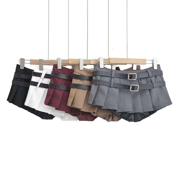 title spring womens dress skirt double waist low pleated half short, Black
title spring womens dress skirt double waist low pleated half short, Black