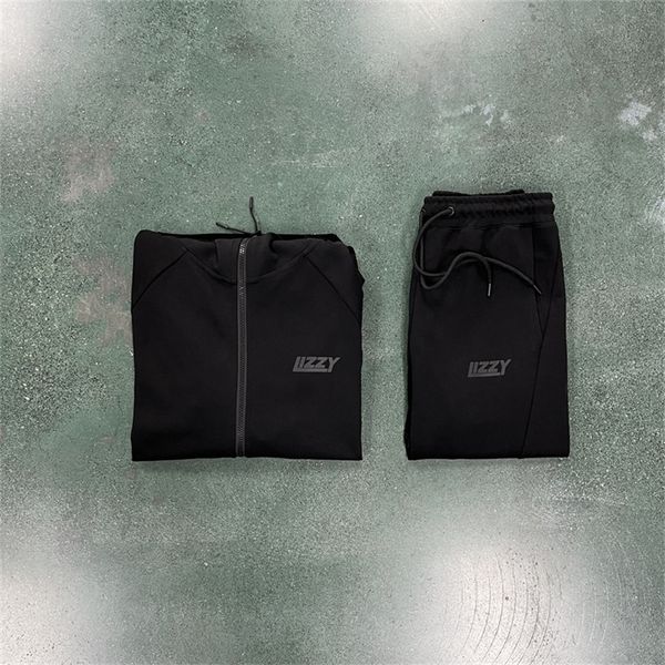 men s tracksuits lizzy tech set black zipper hoodie suits original design quality sweatshirt and sweatpants street wear 230826, Gray
men s tracksuits lizzy tech set black zipper hoodie suits original design quality sweatshirt and sweatpants street wear 230826, Gray