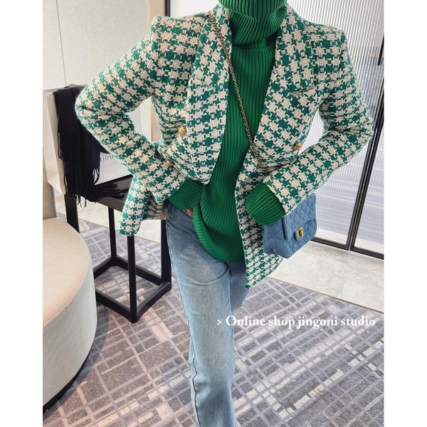 womens wool blends winter green plaid women trench coats heavy woolen tweed jackets blazer korean fashion clothes y2k urban chic overcoat 23, Black
womens wool blends winter green plaid women trench coats heavy woolen tweed jackets blazer korean fashion clothes y2k urban chic overcoat 23, Black